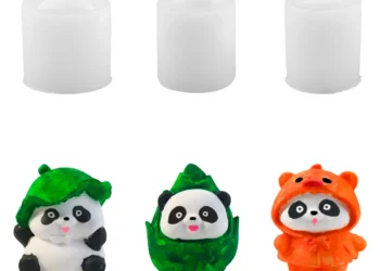 Create Unique Aromatherapy Candles with Durable 3D Silicone Panda Molds