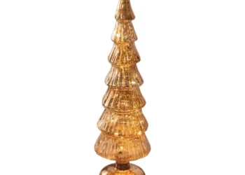 Transform Your Holiday Decor with a Stunning Glass Tabletop Christmas Tree Ornament