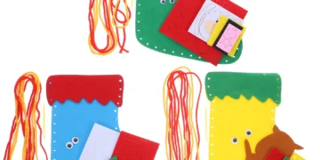 DIY Christmas Stocking Kit for Kids and Parents to Create Festive Decor