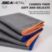 Effective Streak-Free Cleaning with SEAMETAL Microfiber Carbon Fiber Cloth Review