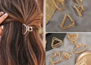Stylish Gold Hair Claw Clips That Securely Hold Your Bangs All Day