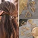 Stylish Gold Hair Claw Clips That Securely Hold Your Bangs All Day Stylish Gold Hair Claw Clips That Securely Hold Your Bangs All Day